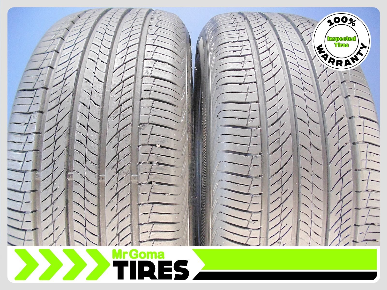 2 HANKOOK DYNAPRO HP2 KONTROL 225/60R17 USED TIRES 7.3/32 TREAD 99H 2256017