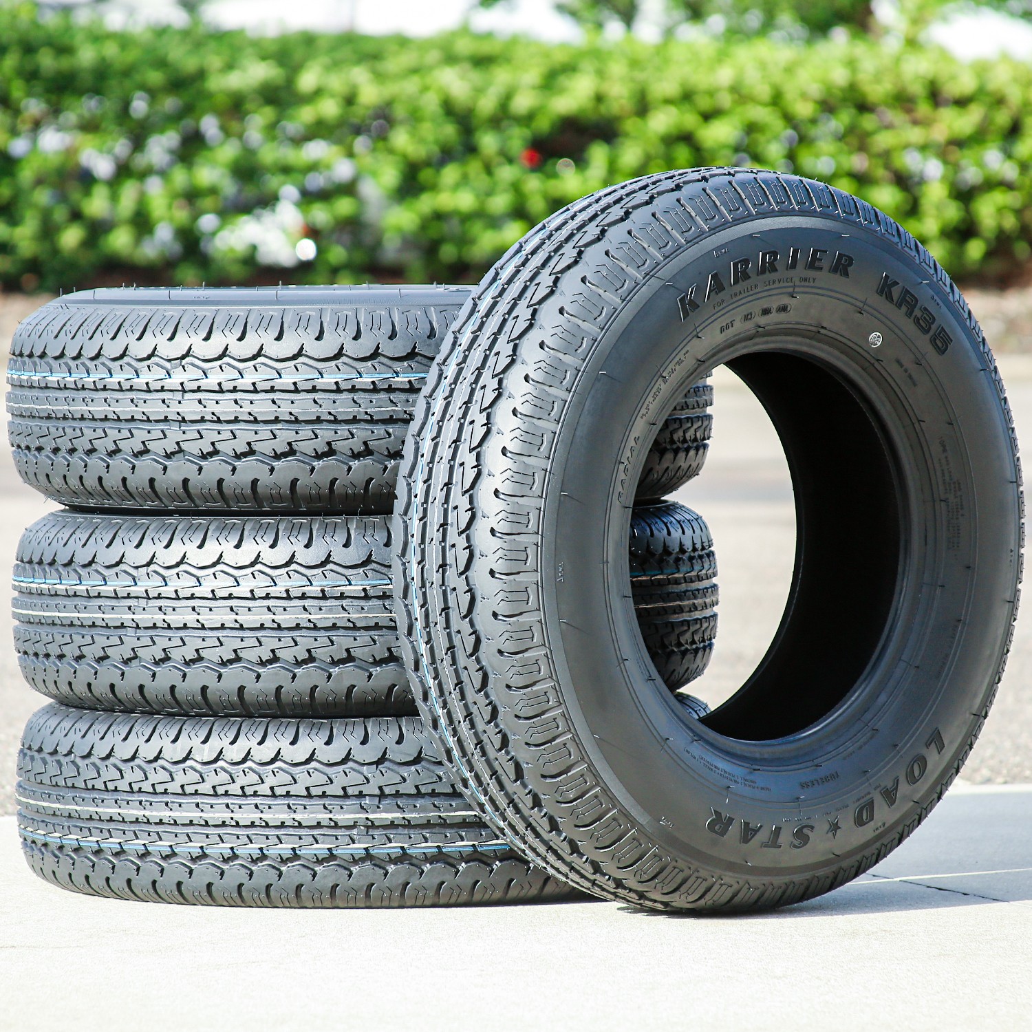 4 Tires Loadstar Karrier KR35 ST 205/75R15 Load D 8 Ply Trailer