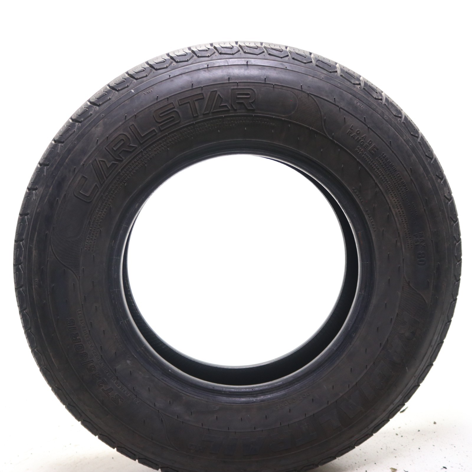 Used ST 235/80R16 Carlstar Radial Trail HD – N/A – 7.5/32 No Repairs