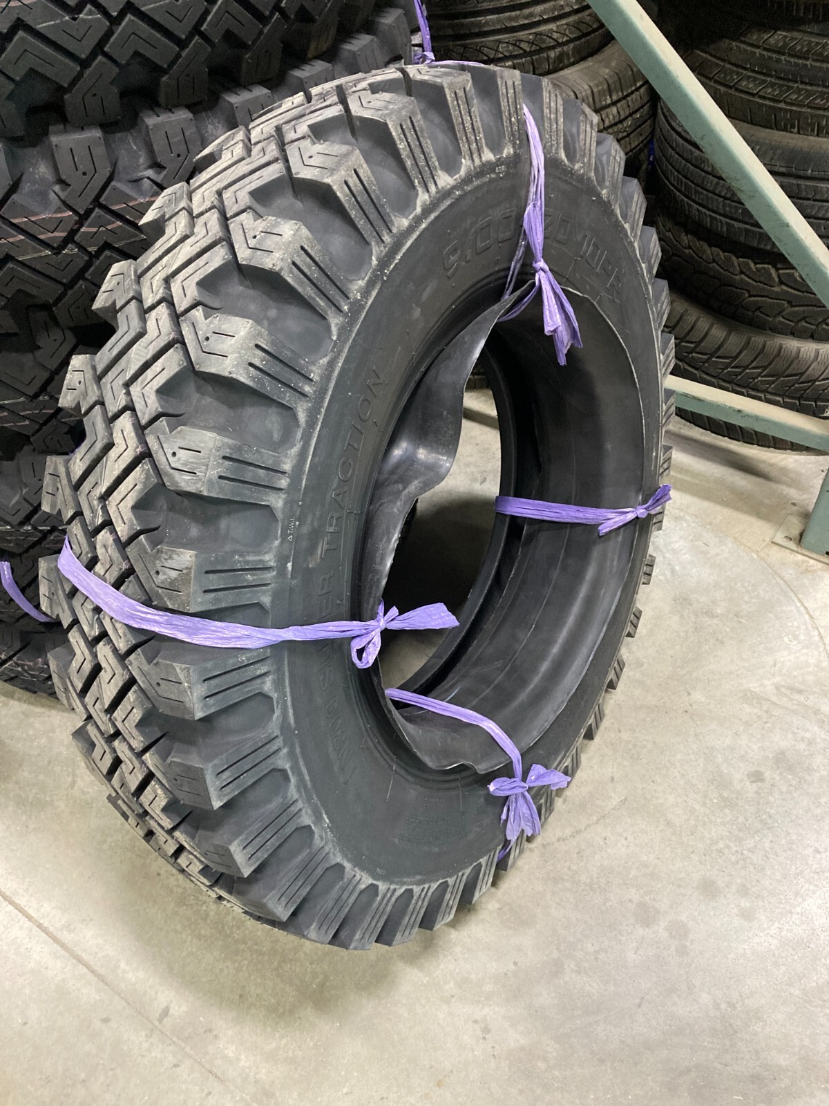 6 New Bias Tire 9.00 20 NUTECH N300 Super Traction 10ply Mud & Snow 9.00×20