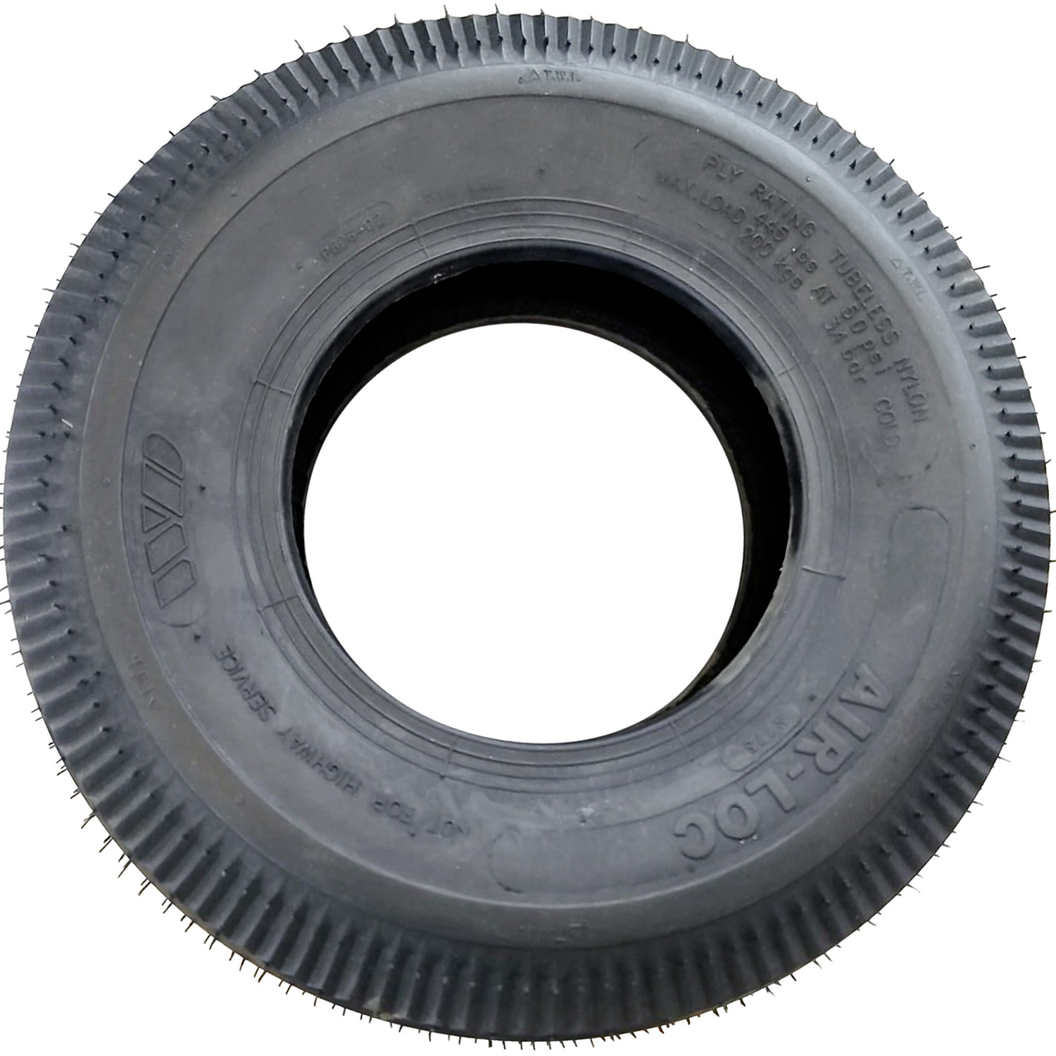 2 Tires Airloc Sawtooth Rib 2.80/2.5-4 Load 4 Ply Lawn & Garden