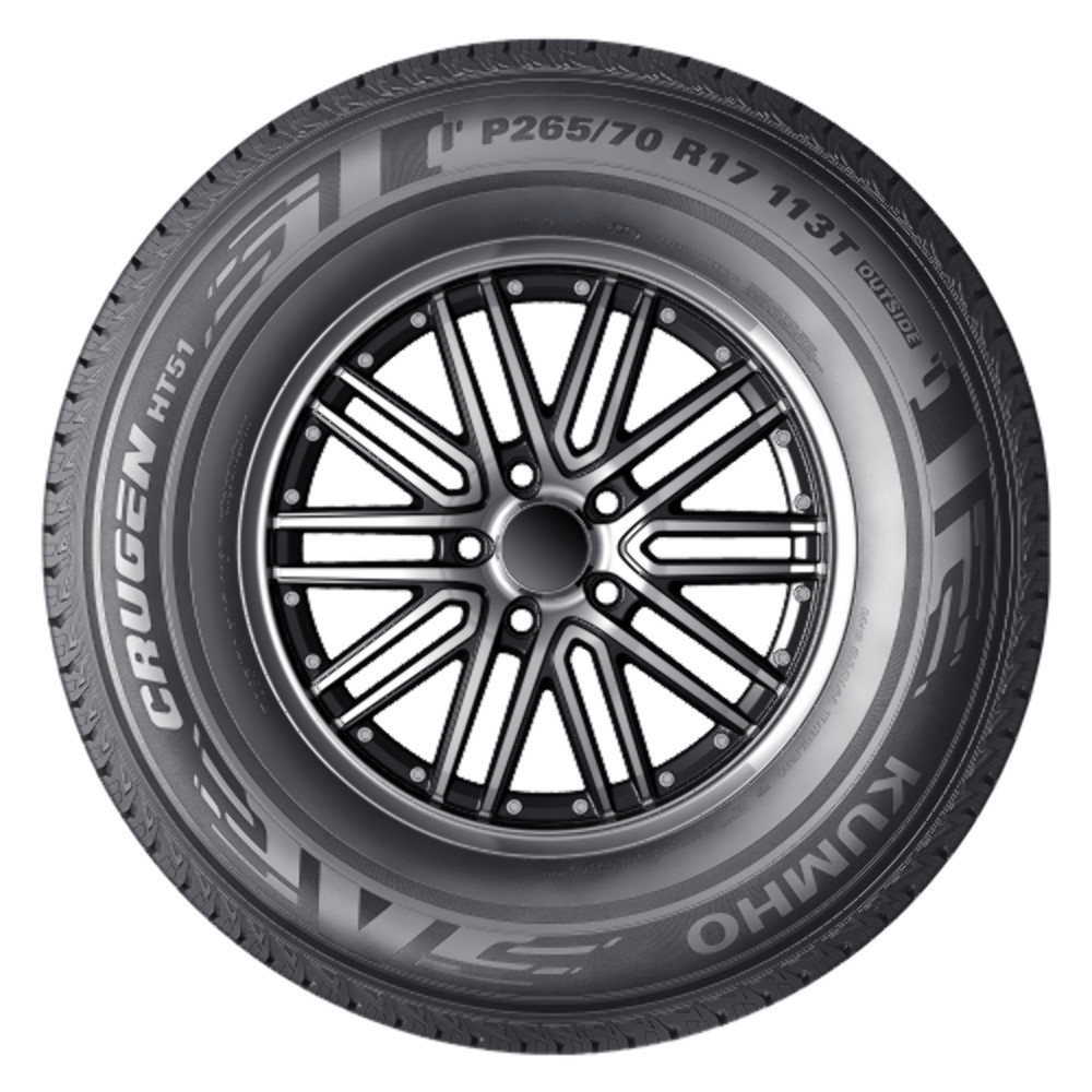 Set 4 LT265/70R18/10 Kumho Tires Crugen HT51 Radial Tires 2657018 Standard Touri