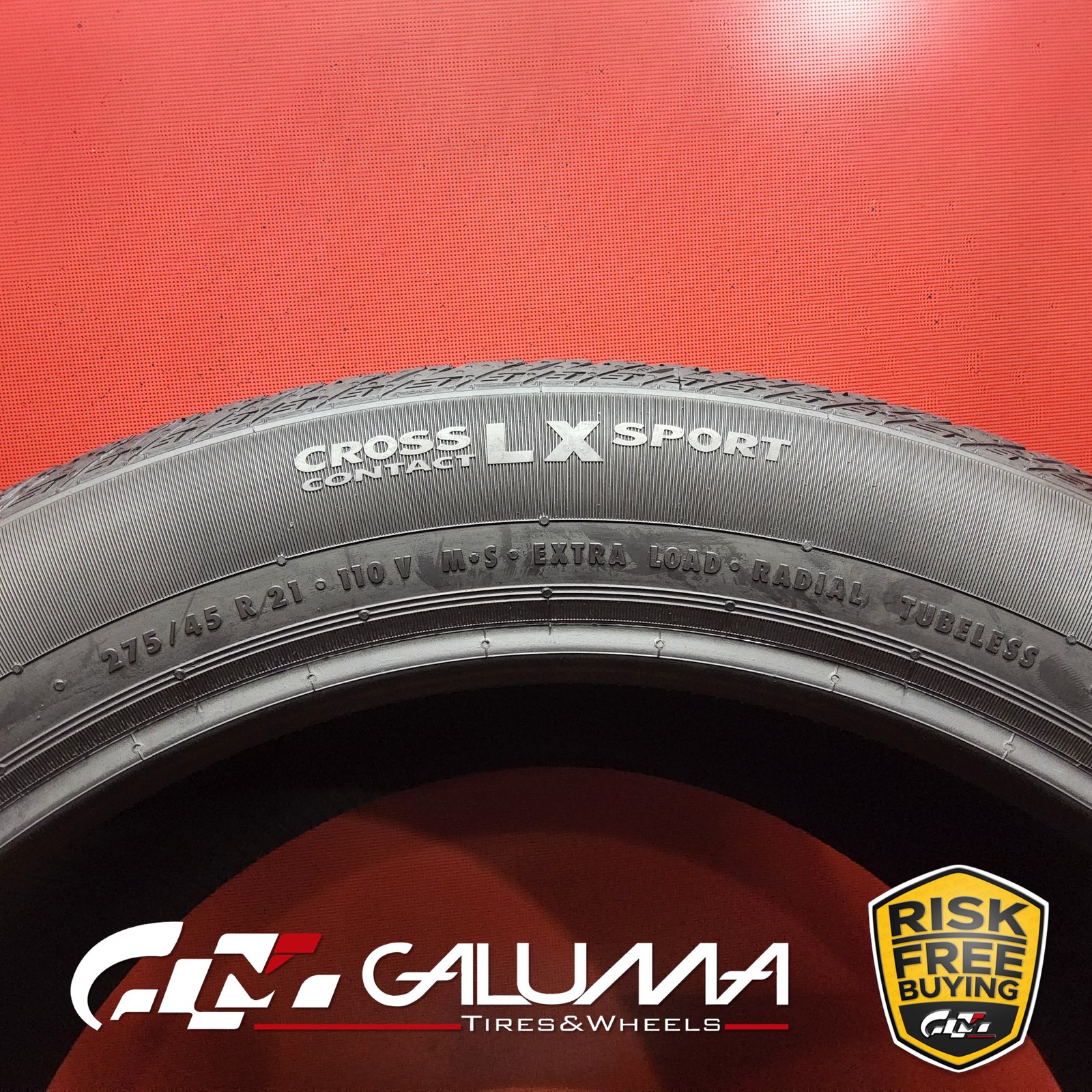 1 Tire LikeNEW Continental CrossContact LX Sport MO1 275/45R21 No Repairs #95558
