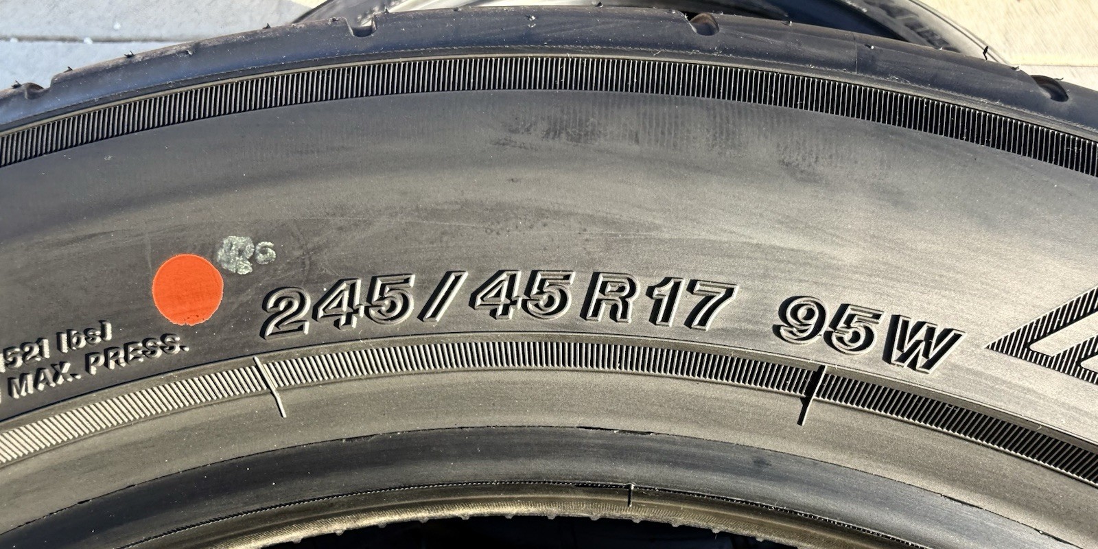 FOUR BRAND NEW 245/45R17 95W Yokohama ADVAN NEOVA AD09 Tires 2454517