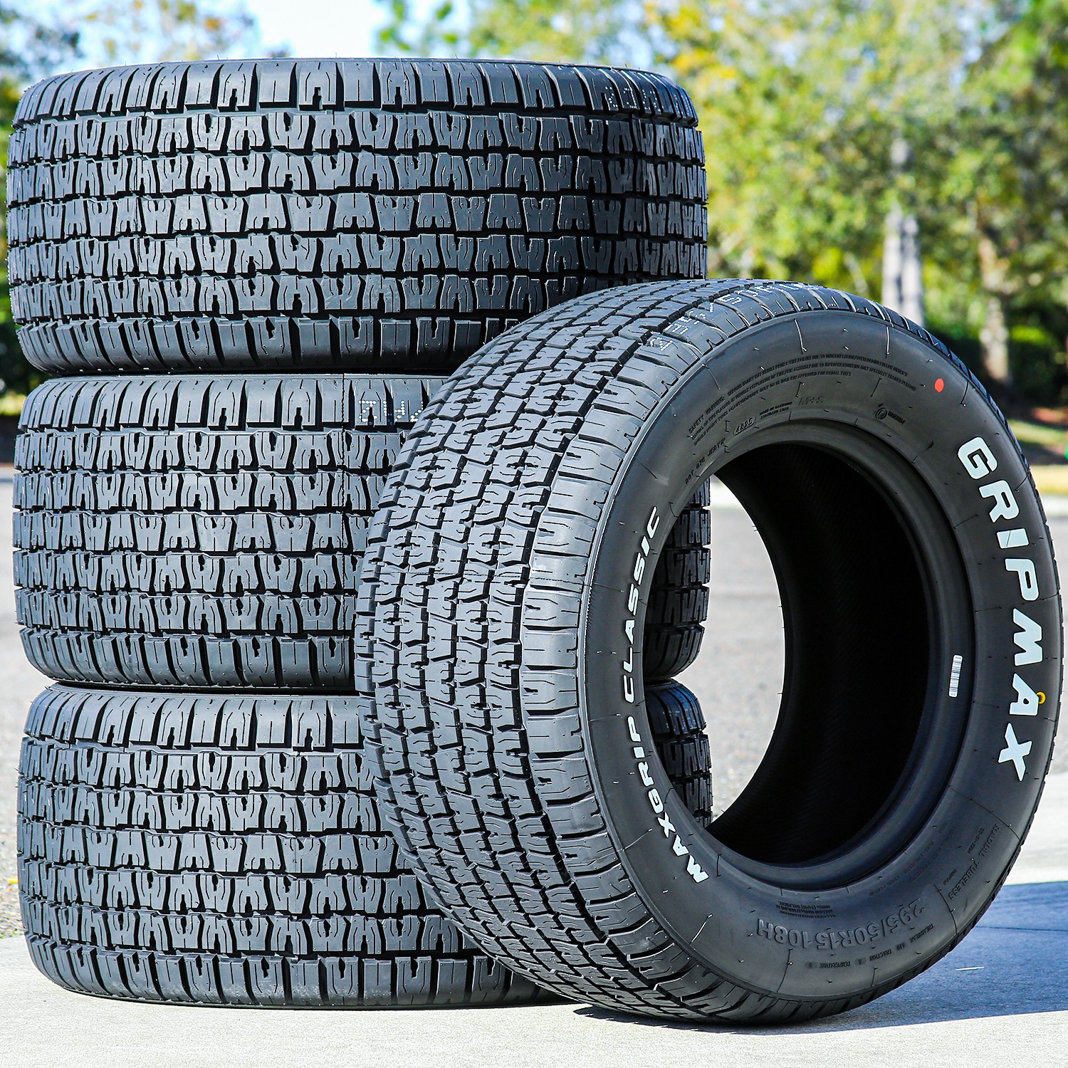 2 Tires 295/50R15 Gripmax MaxGrip Classic AS A/S Performance 108H