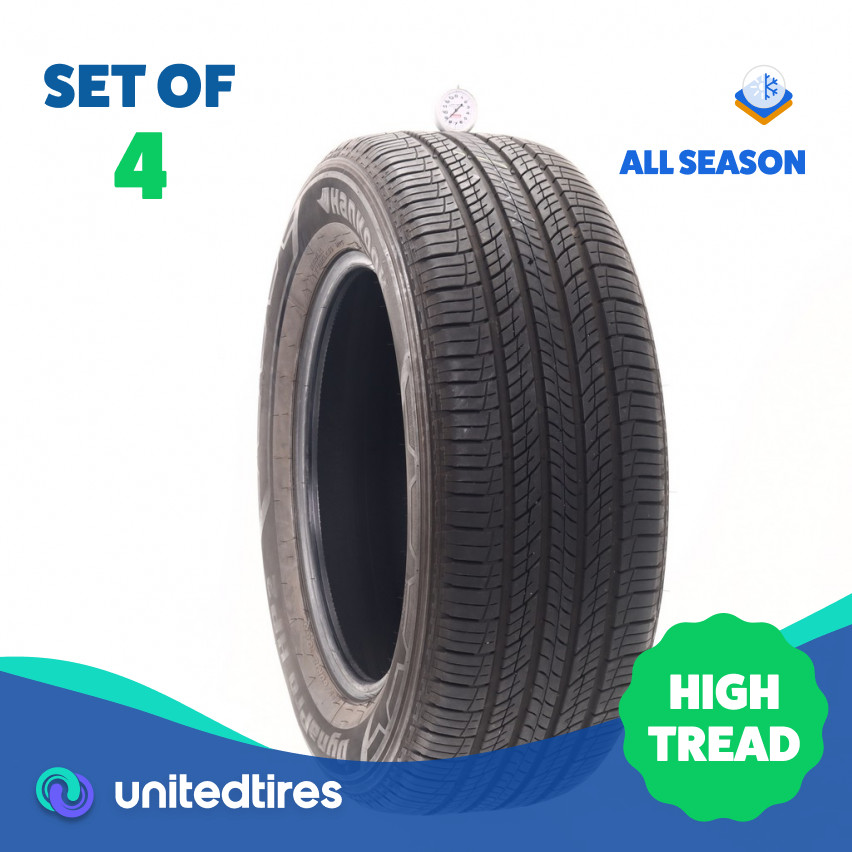 Set of (4) Used 255/60R18 Hankook Dynapro HP2 108H – 8.5-9/32