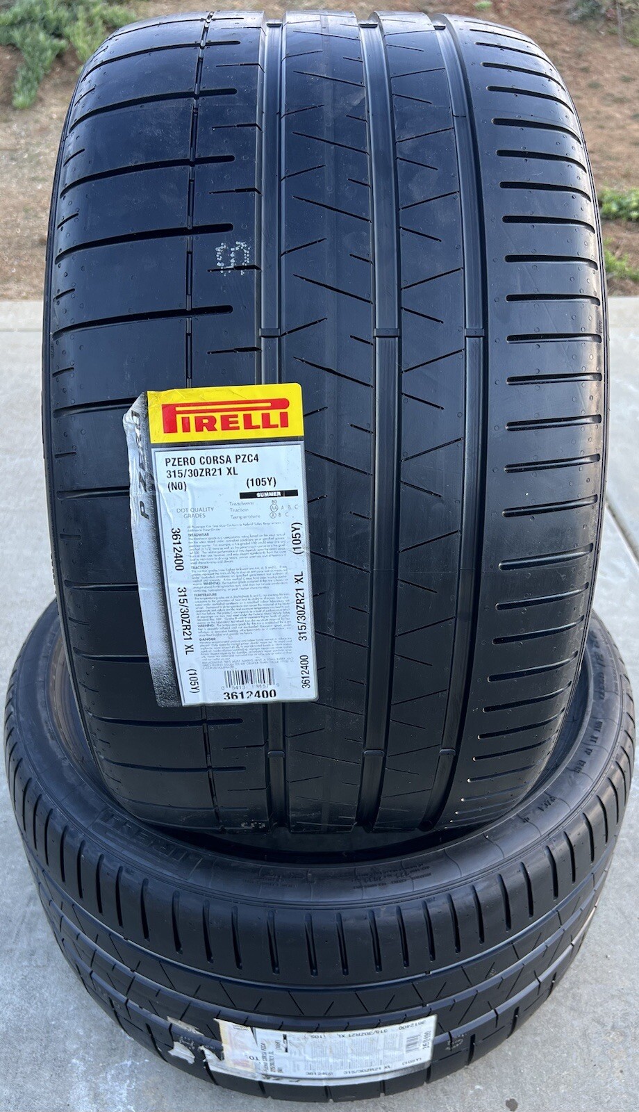 4X NEW Porsche 911 Tires Pirelli P Zero Corsa PZC4 2X 255/35ZR20 & 2X 315/30ZR21