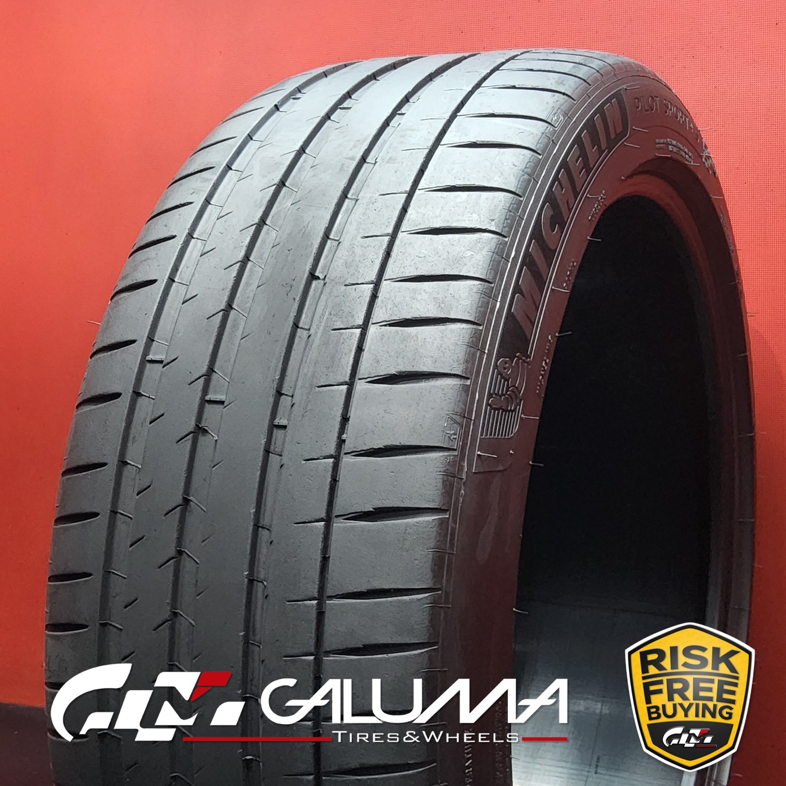 1 (One) Tire Michelin Pilot Sport 4S (MO1) XL 285/40ZR23 111Y No Repairs #94766