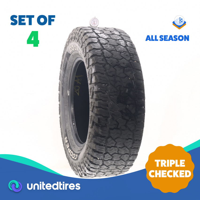 Set of (4) Used LT 275/70R18 Cooper Discoverer Stronghold AT 125/122S – 6.5-7/32