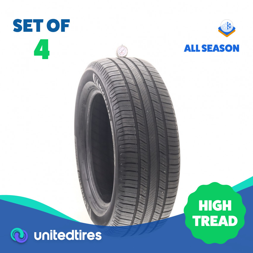 Set of (4) Used 245/60R18 Michelin Defender 2 105H – 8.5-9.5/32