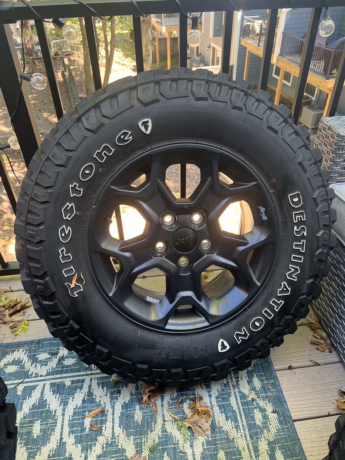 Firestone Destination MT2 255/75R17 M/T2 Tire. 2023 Jeep Wrangler take offs