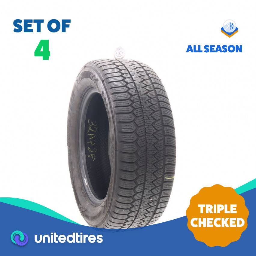 Set of (4) Used 255/60R18 Goodyear Eagle Enforcer All Weather 108V – 7.5-9.5/32