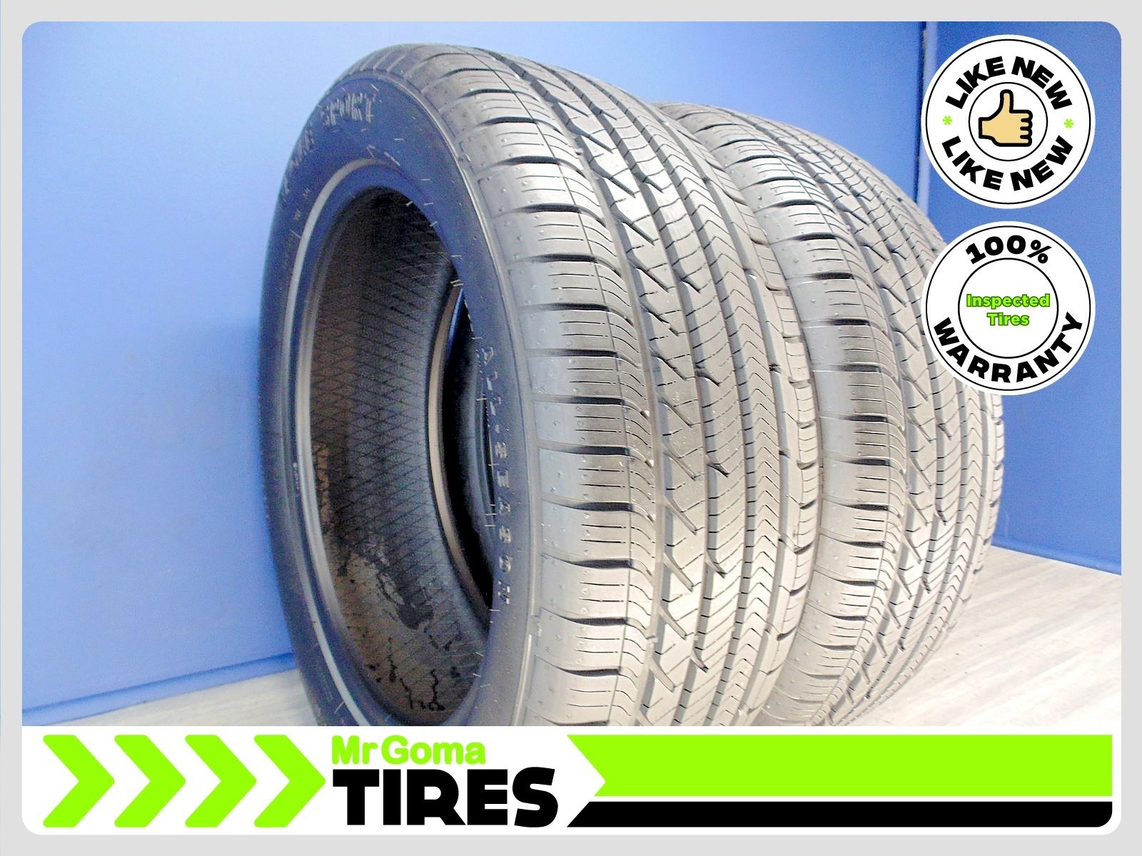 2 GOODYEAR EAGLE SPORT ALL SEASON AO 235/50R19 USED TIRES 10.0/32 TREAD 2355019