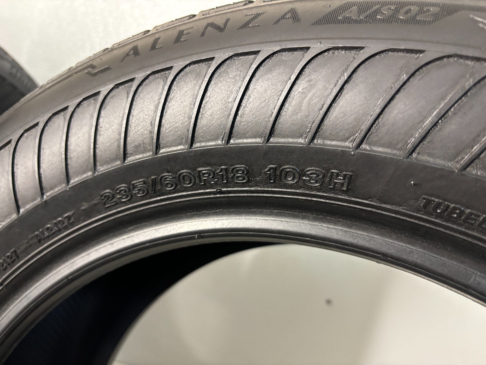 Set 4 Tires 235 60 18 Bridgestone Alenza A/S 02 Run Flat (70% Tread)
