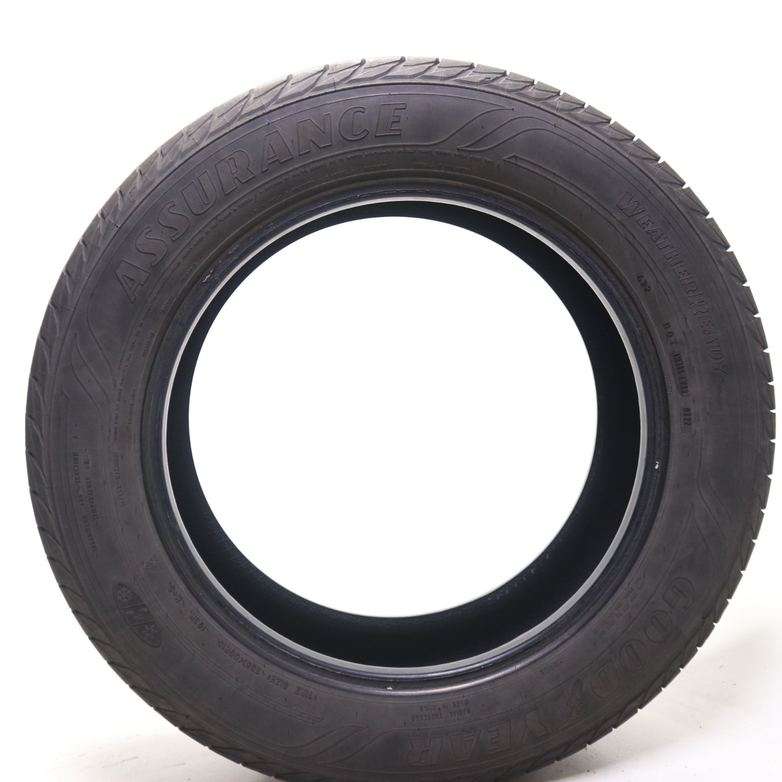 Set of 4 Used 235/60R18 Goodyear Assurance WeatherReady – 103H – 7.5-8/32