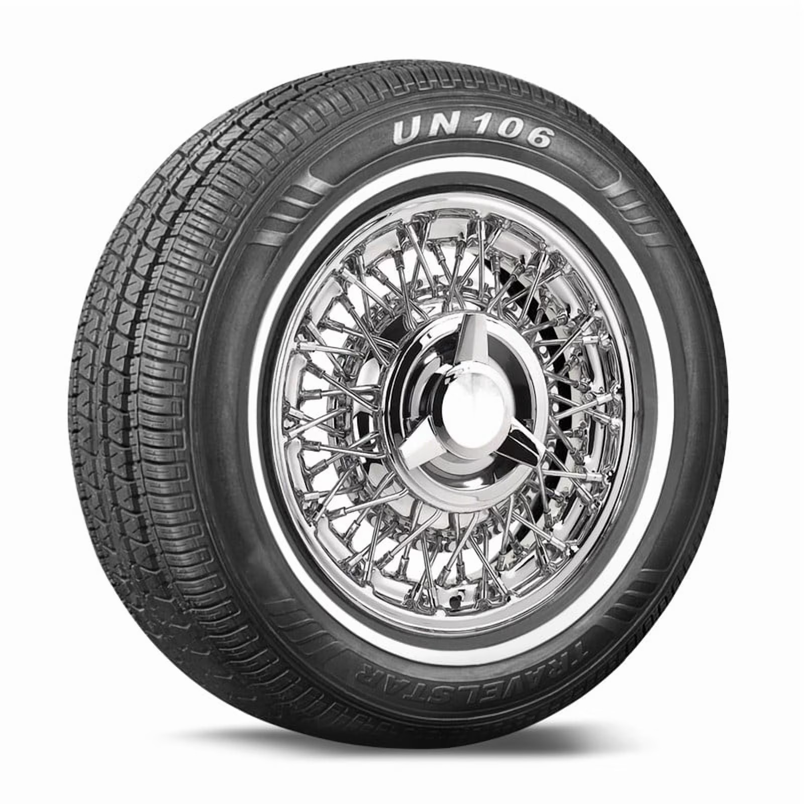 Travelstar UN106 All Season 155/80R13 79T Whitewall Tire 14mm(Tire Only)