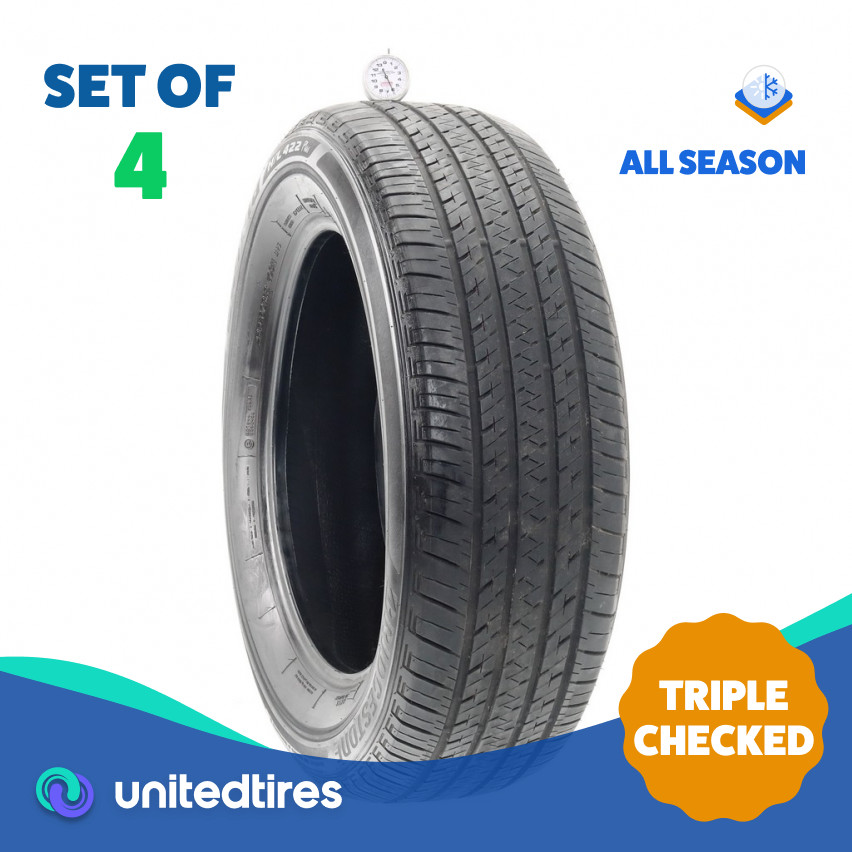 Set of (4) Used 235/60R18 Bridgestone Ecopia H/L 422 Plus 103H – 6-7.5/32 (WCSO)
