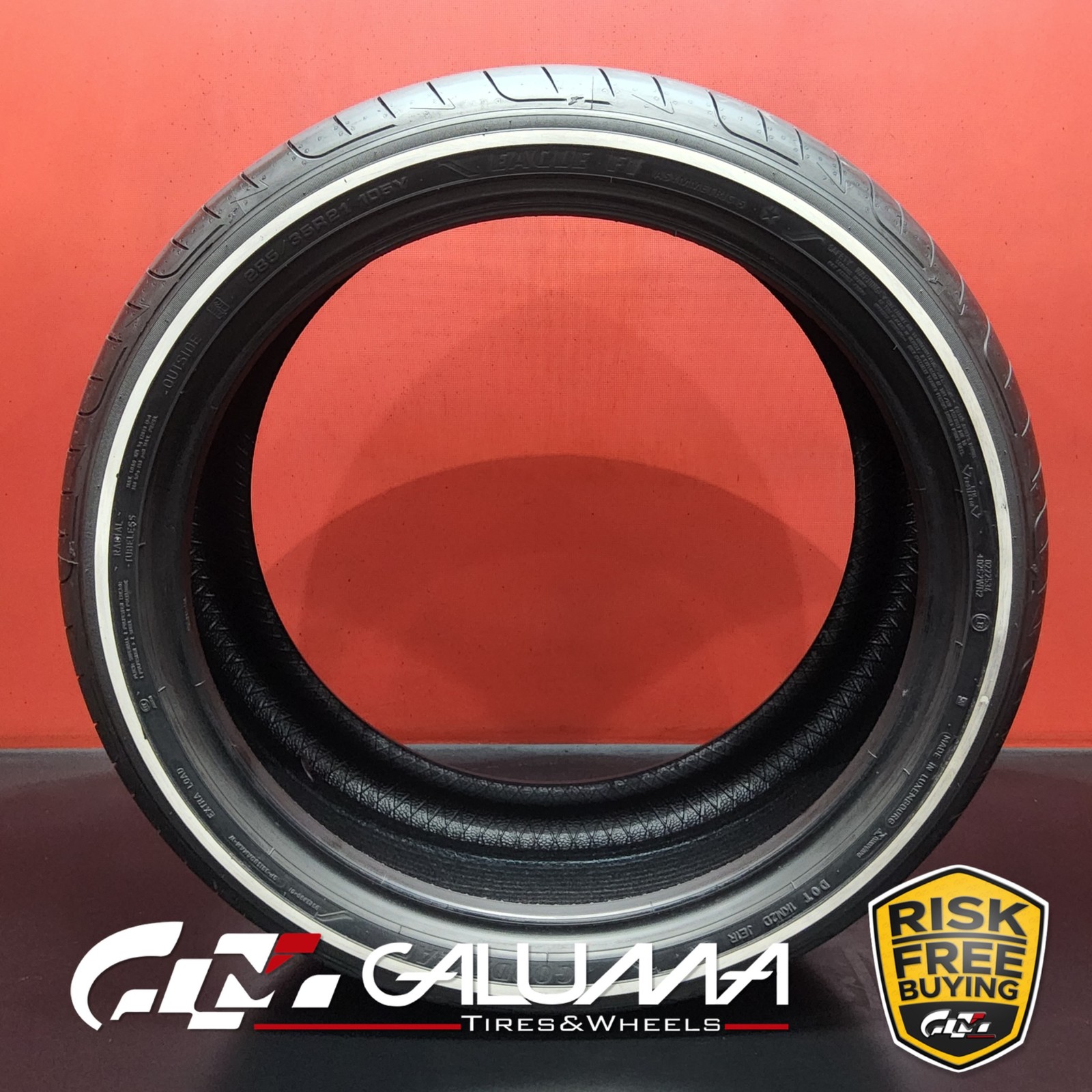 1 (One) Tire LikeNEW Goodyear Eagle F1 Asymmetric 5 R21 285/35/21 No Patch 88657