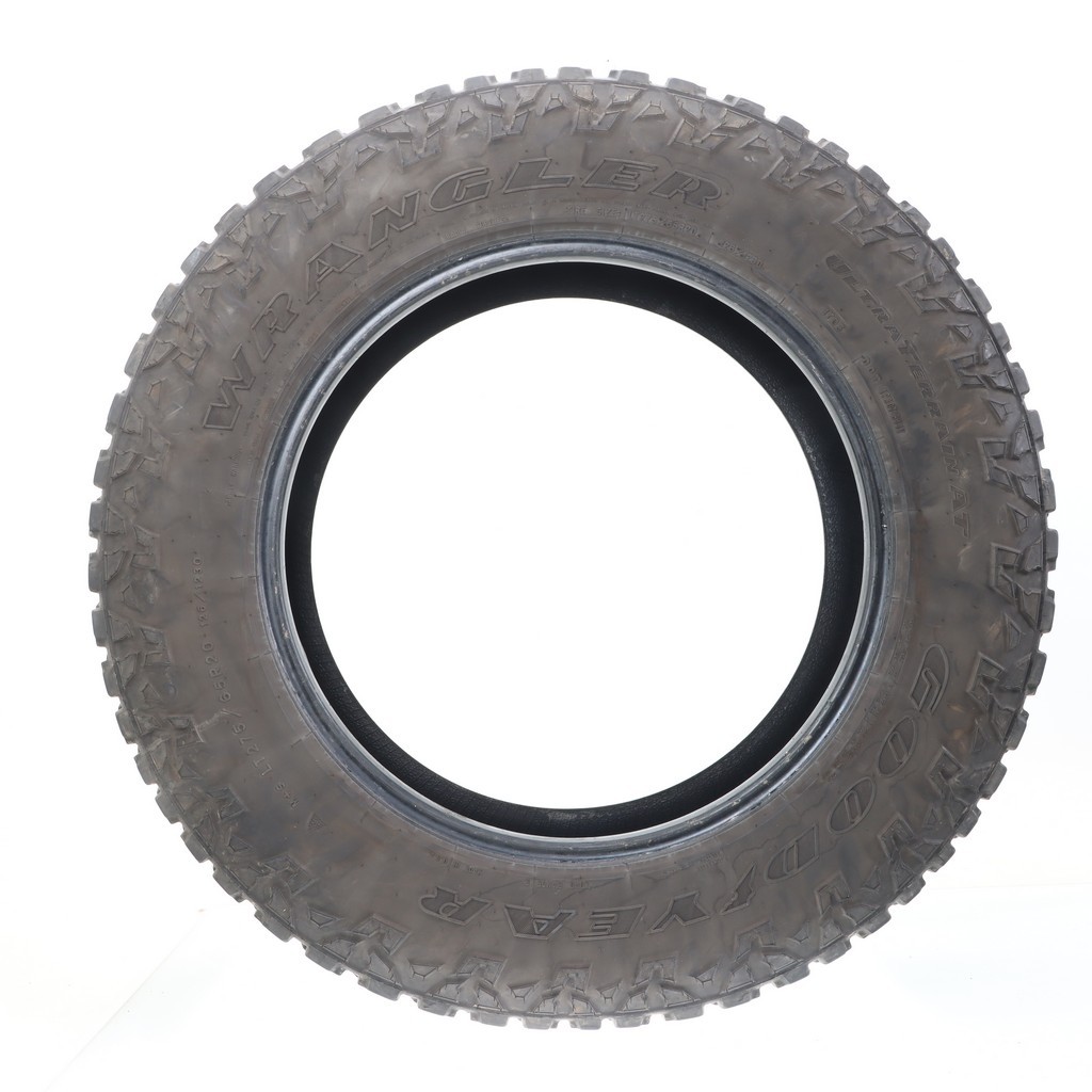 Set of (4) Used LT 275/65R20 Goodyear Wrangler Ultra Terrain AT – 9.5-10.5/32