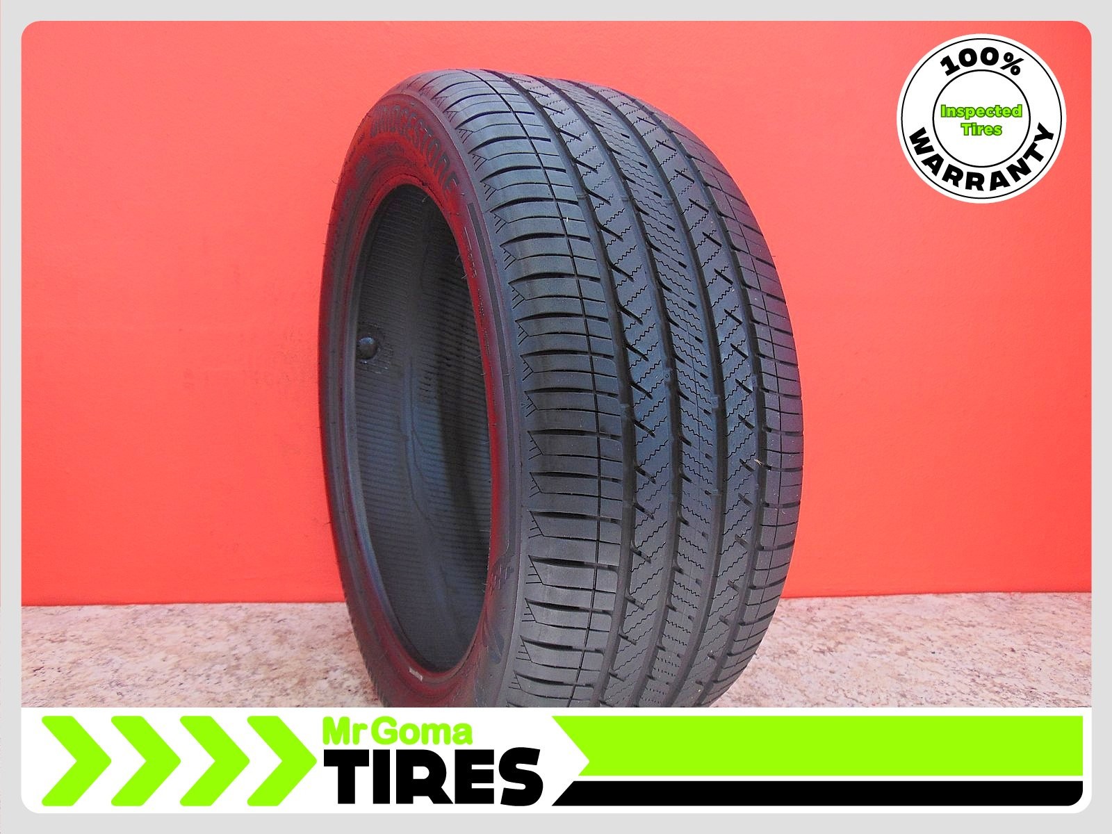 1 BRIDGESTONE TURANZA LS100 MOE RFT XL 255/45R19 USED TIRE 7.3/32 TREAD RUN FLAT