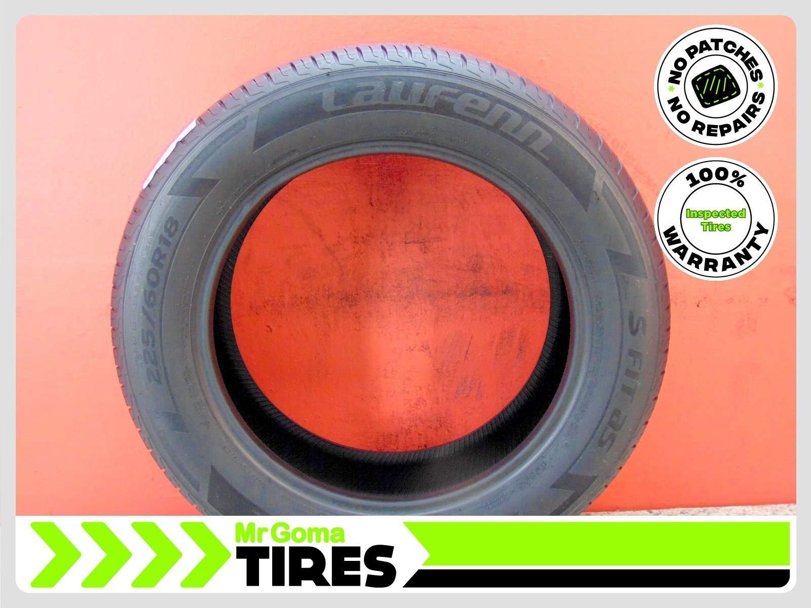 1 LAUFENN S FIT AS 225/60R18, 7.3/32 Tread NO PATCH 100V 2256018