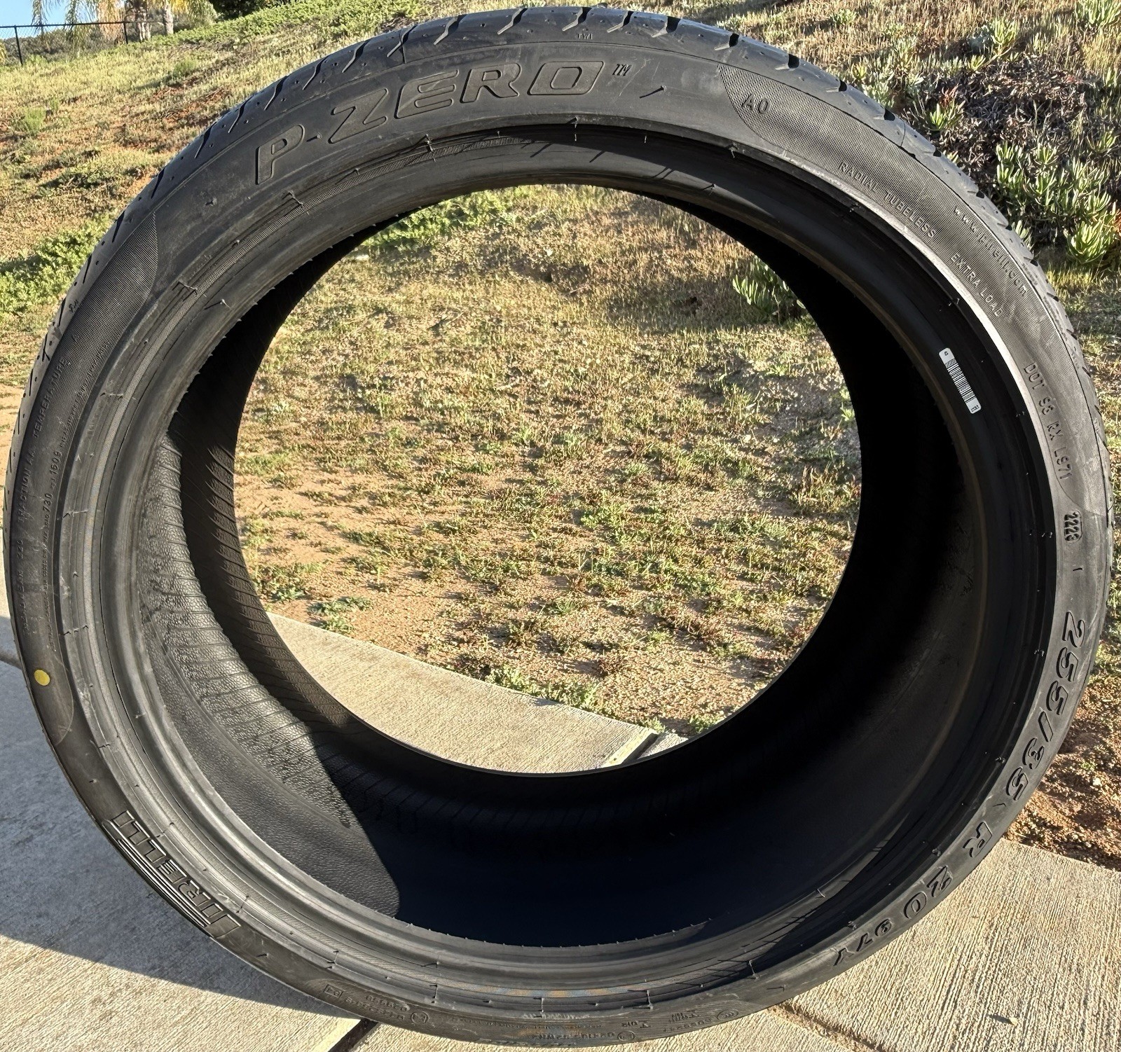 Set of TWO BRAND NEW 255/35R20 97Y Pirelli P Zero Tires Like Michelin Sport 4S!