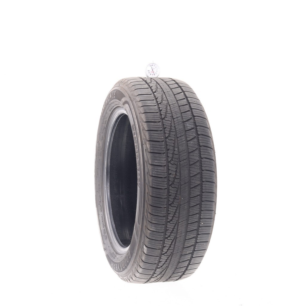 Set of (4) Used 225/55R17 Goodyear Assurance WeatherReady 97H – 6-7/32