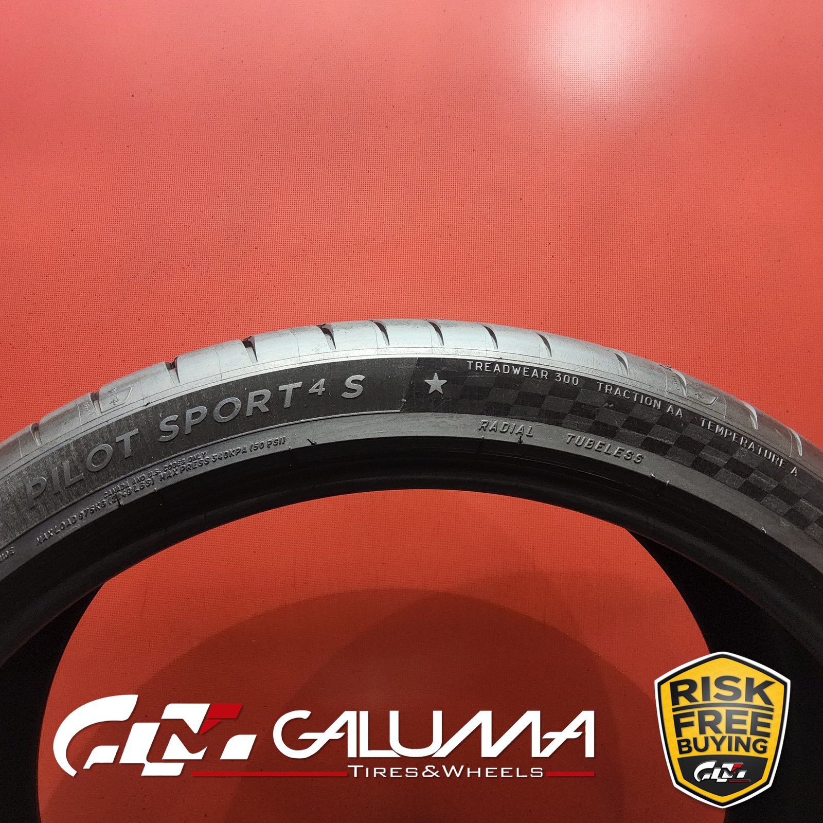 Set of 2 Tires LikeNEW Michelin Pilot Sport 4S ★ XL 315/30ZR22 No Repairs #96293