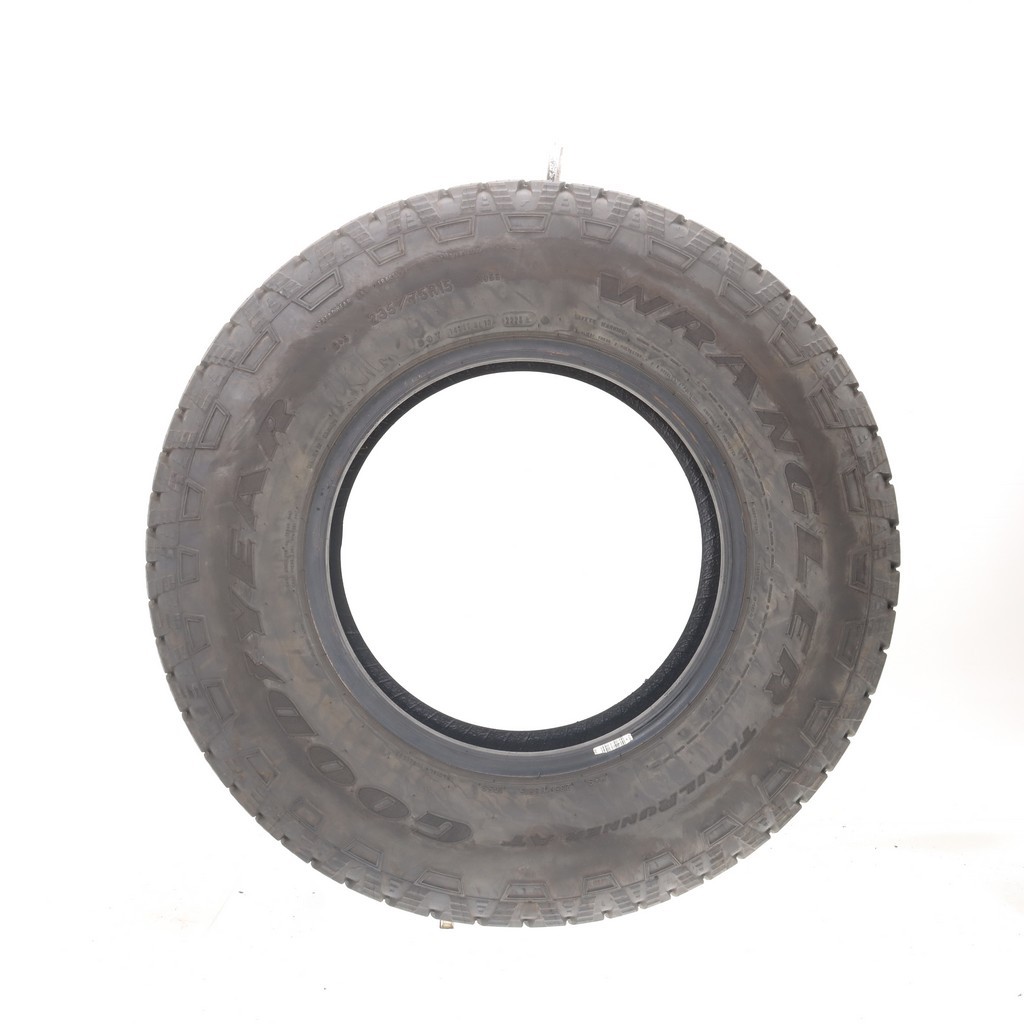Set of (4) Used 235/75R15 Goodyear Wrangler Trailrunner AT 105S – 9-10/32
