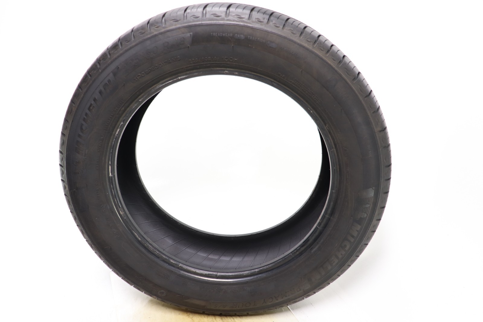 Set of 4 Used 225/60R18 Michelin Primacy Tour A/S – 100H – 7-7.5/32 No Repairs