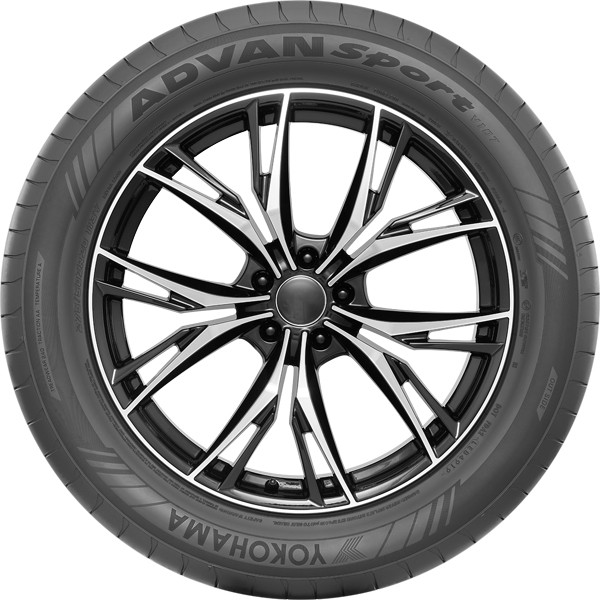 HL275/35R23 Yokohama Advan Sport V107 108Y XL Black Wall Tire