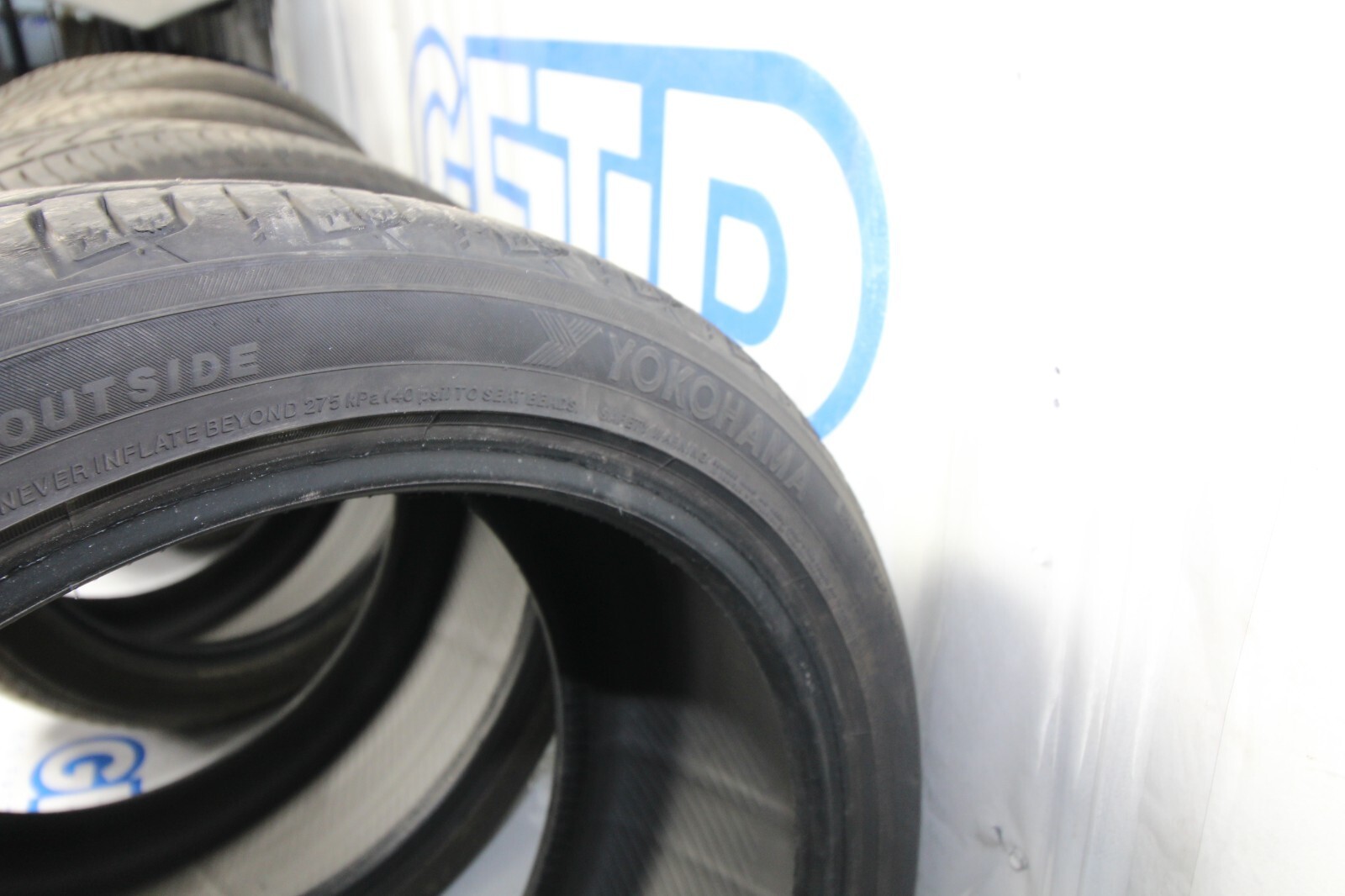 YOKOHAMA ADVAN SPORT AS+ 245/40R18 97Y DOT 34/21 9/32NDS TREAD REMAINING TIRES