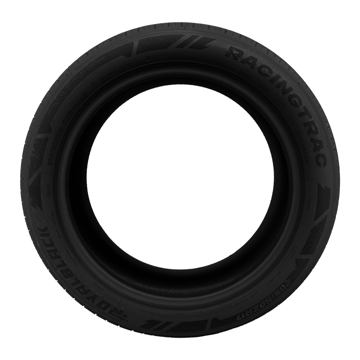 2 Tires 205/50 ZR17 93W 7/32 50 psi RACING TRAC A/S All Season