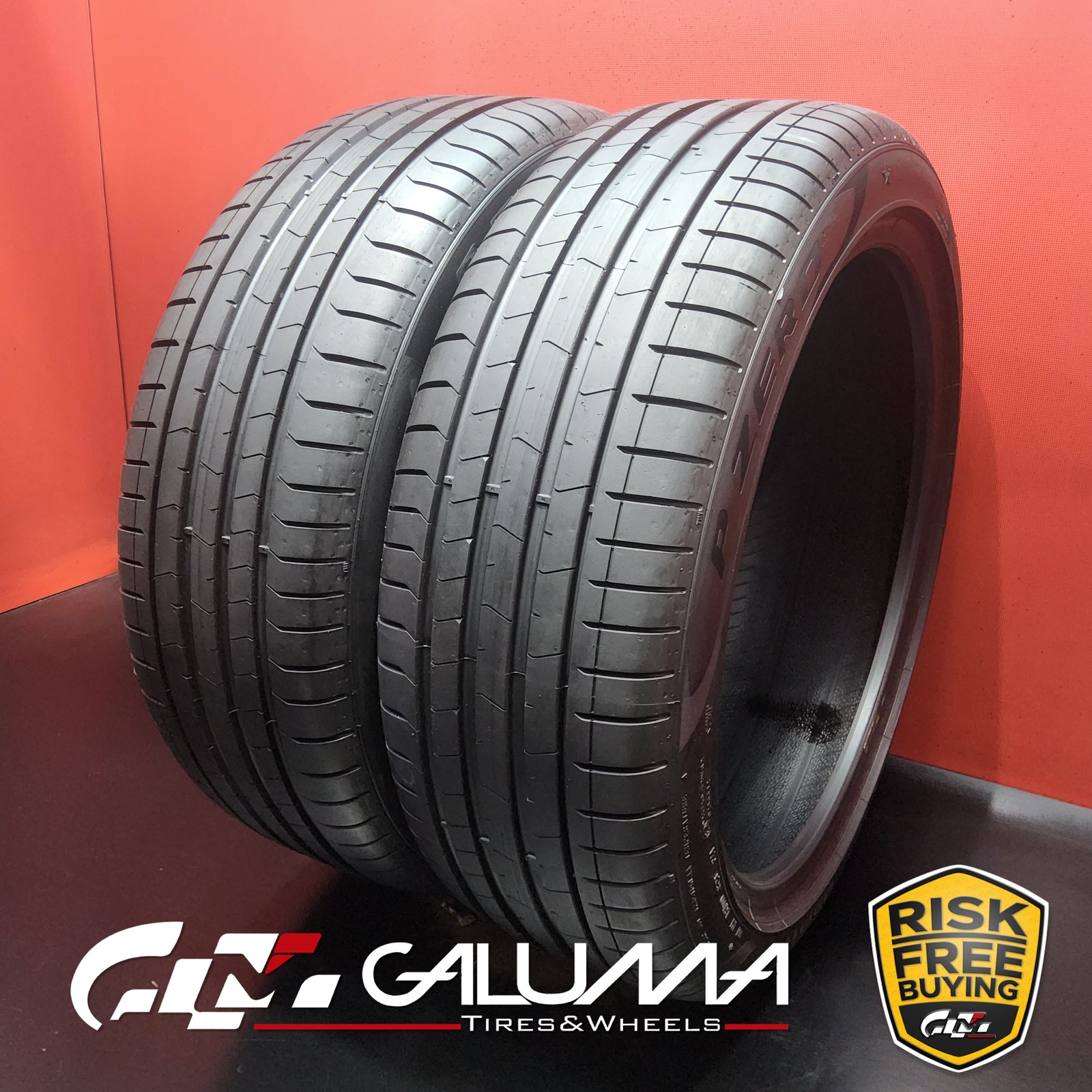 Set of 2 Tires LikeNEW Pirelli P-Zero (PZ4) ★ XL 225/45R19 96Y No Repairs #96177