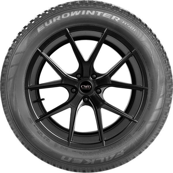 (QTY 4) 225/45R19 Falken EuroWinter HS01 92V SL Black Wall Tires