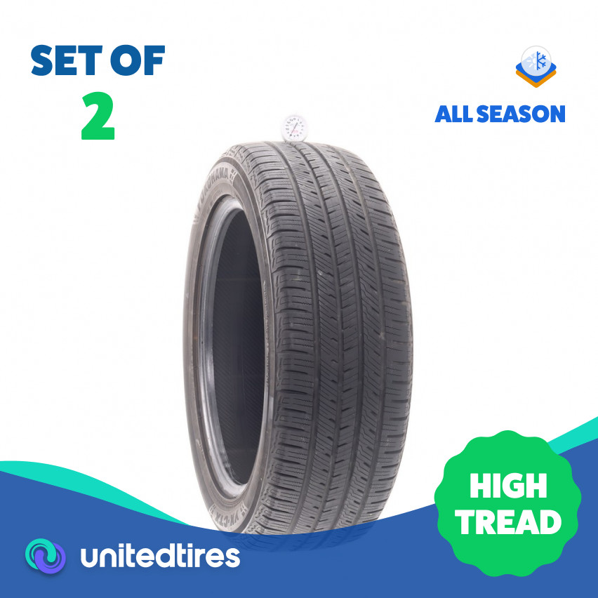 Set of (2) Used 225/55R19 Yokohama YK-CTX 99V – 8/32