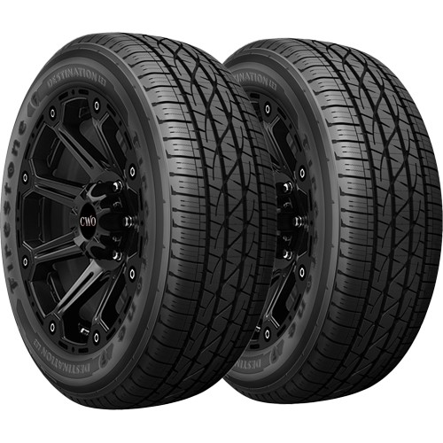 (QTY 2) 235/70R16 Firestone Destination LE3 106T SL Black Wall Tires