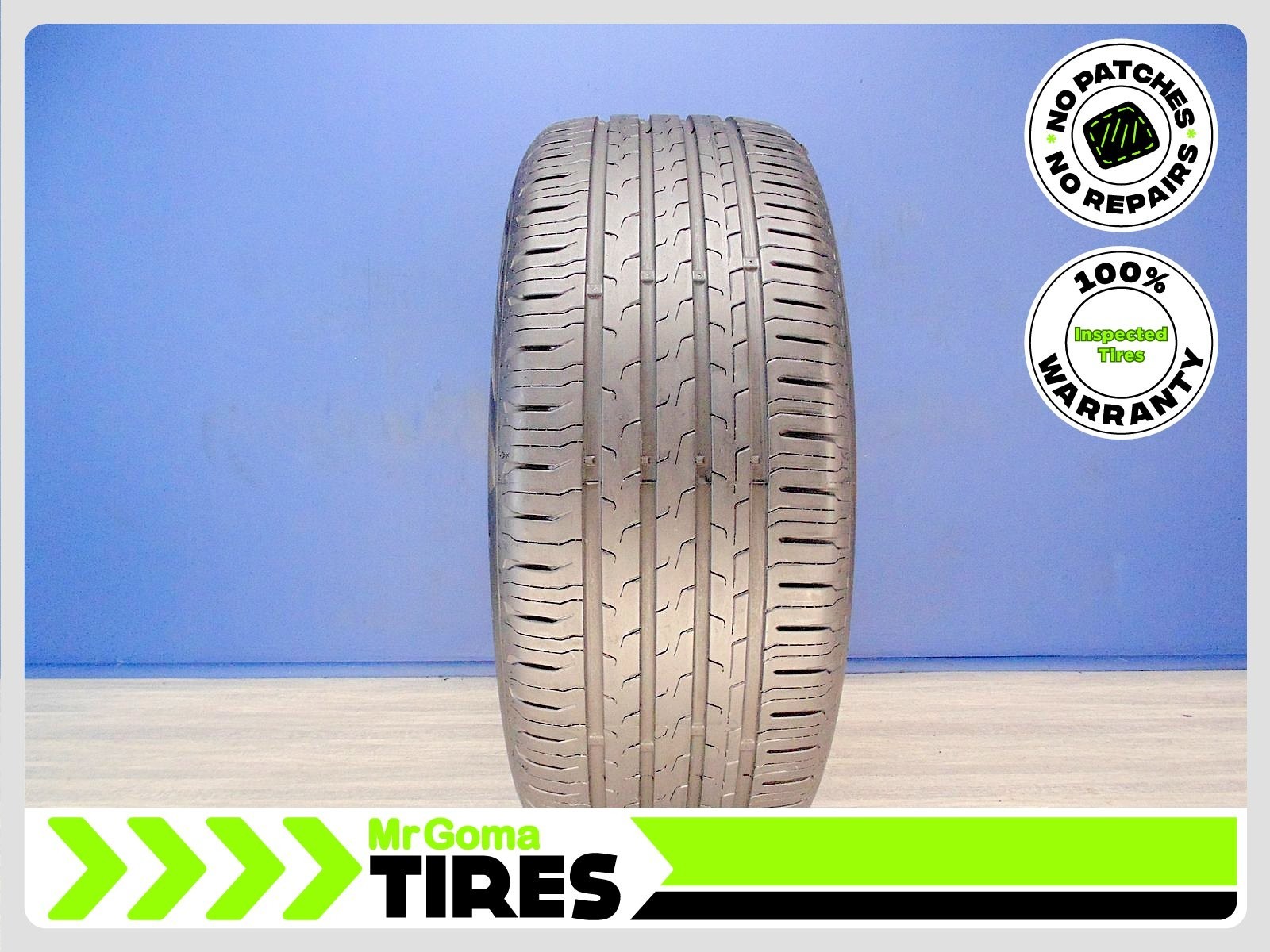 1 CONTINENTAL ECOCONTACT 6 SSR RFT XL 225/45R19 USED TIRE 7.3/32 TREAD 96W