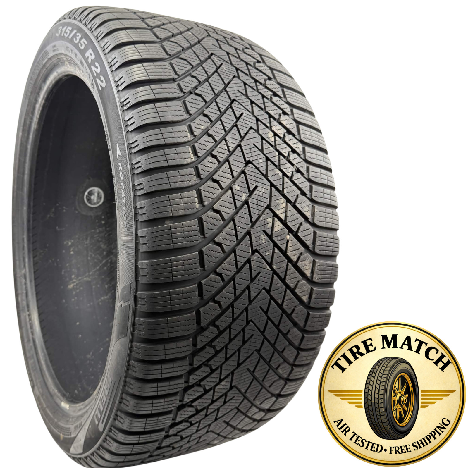 Used 315/35R22 Pirelli Scorpion Winter 2 Run Flat 111V 9.5/32 (DOT 23)