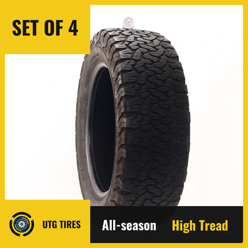 Set of (4) Used LT 275/60R20 BFGoodrich All-Terrain T/A KO2 – 9.5-10.5/32