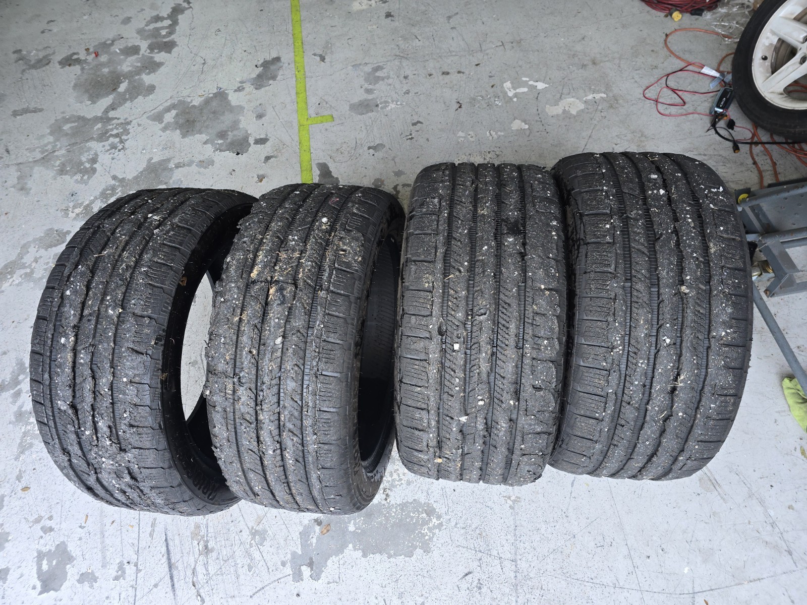 4x Used Bridgestone Alenza Sport A/S Enliten Porsche NC0 285/45R21 & 315/40R21