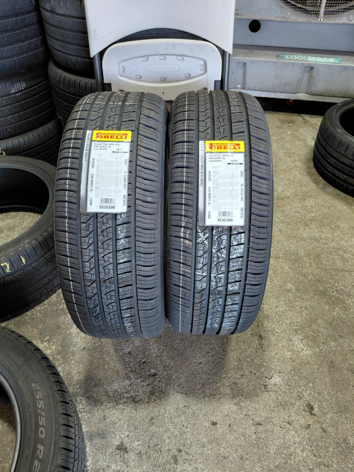 245/45R21 ( 104W) PIRELLI SCORPION ZERO (J) (LR) ALL SEASON PAIR OF TIRES
