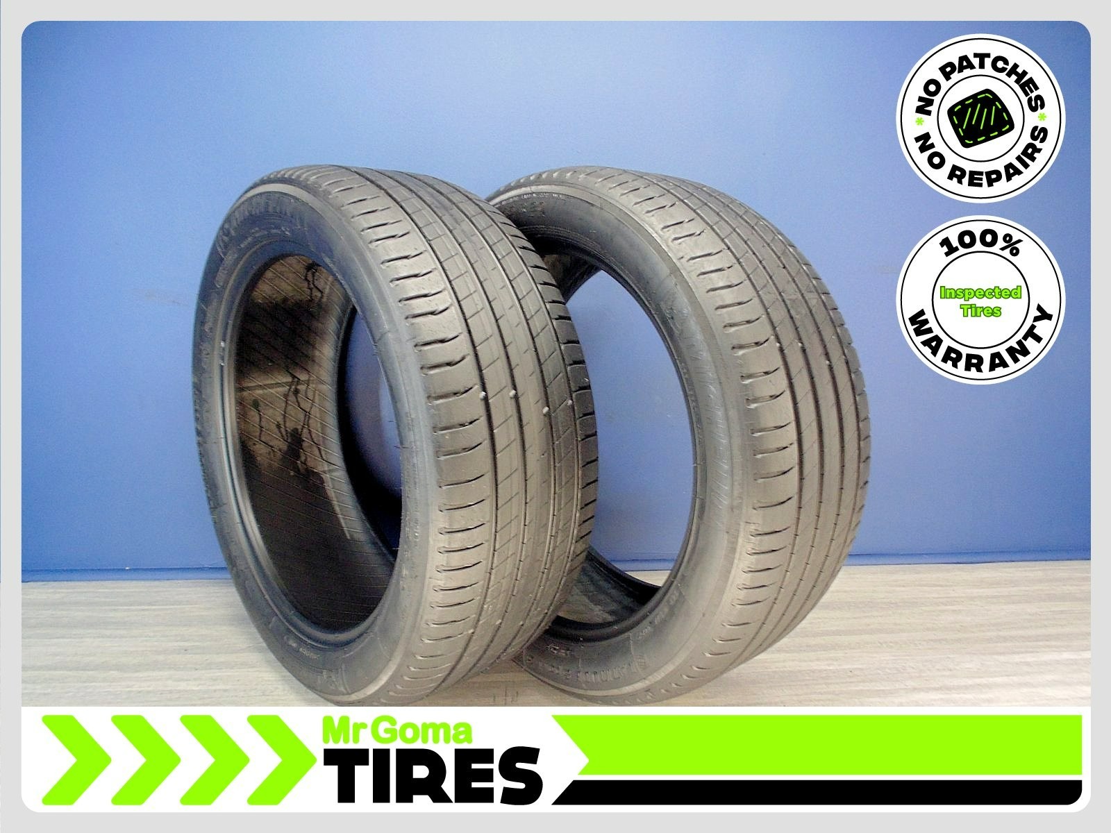 2 MICHELIN LATITUDE SPORT 3 AO GREEN X 255/45R20 USED TIRES 7.5/32 TREAD 101W