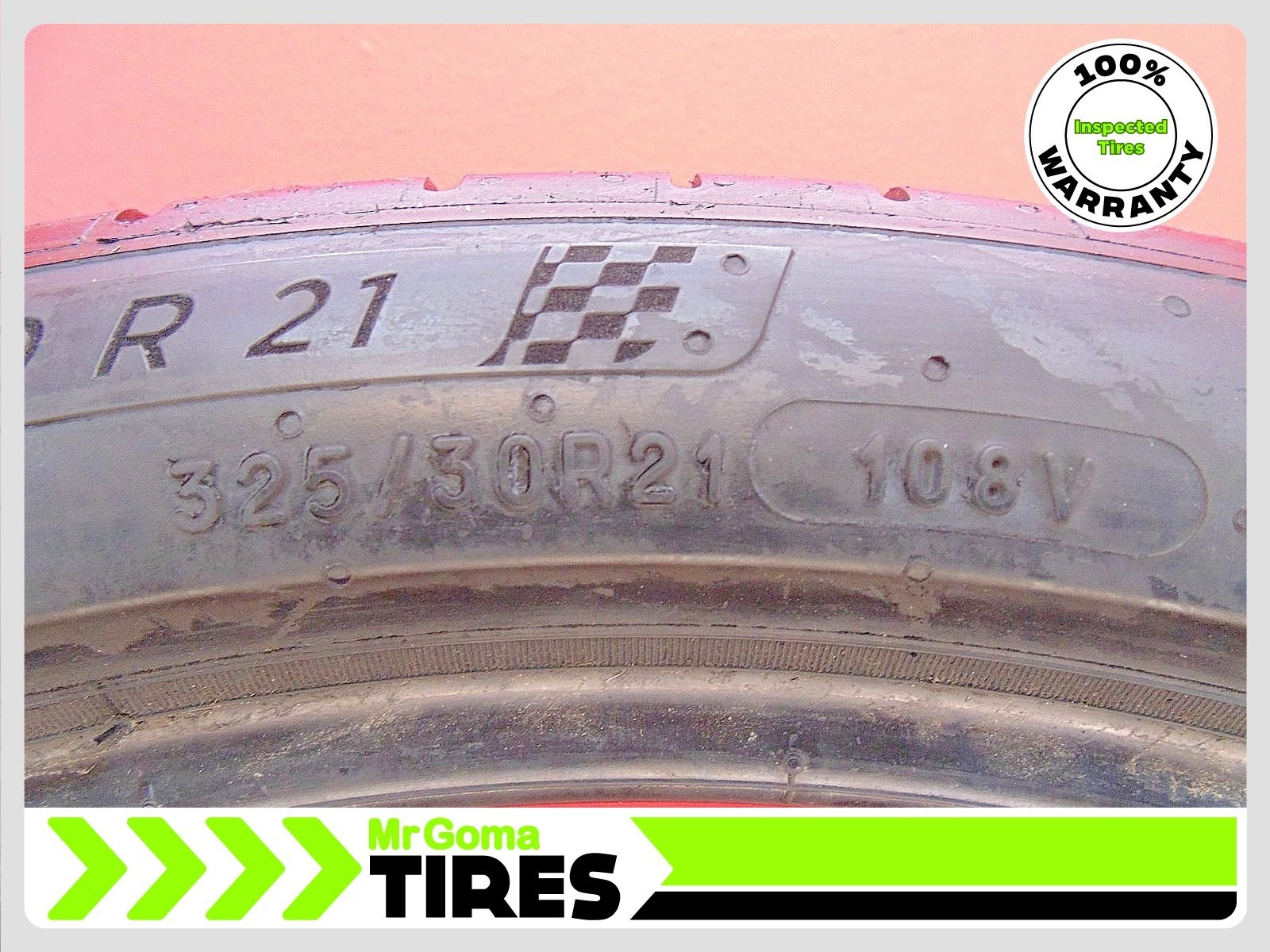 1 MICHELIN PILOT SPORT A/S 4 NDO PORSCHE XL 325/30R21 USED TIRE 7.3/32 TREAD
