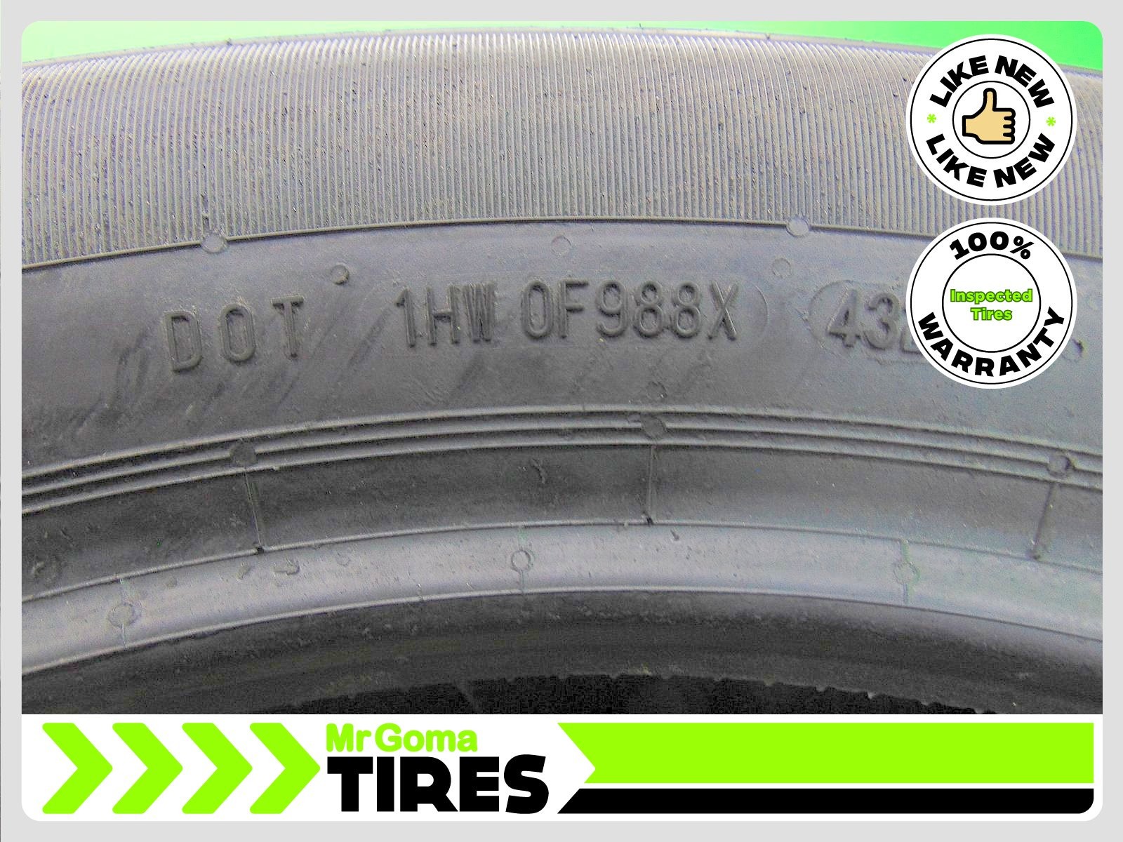 2 235/55R19 USED TIRES CONTINENTAL CROSSCONTACT LX SPORT 9.0/32 TREAD 101H