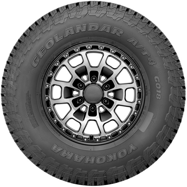(QTY 4) 255/60R18 Yokohama Geolandar A/T4 112H XL Black Wall Tires