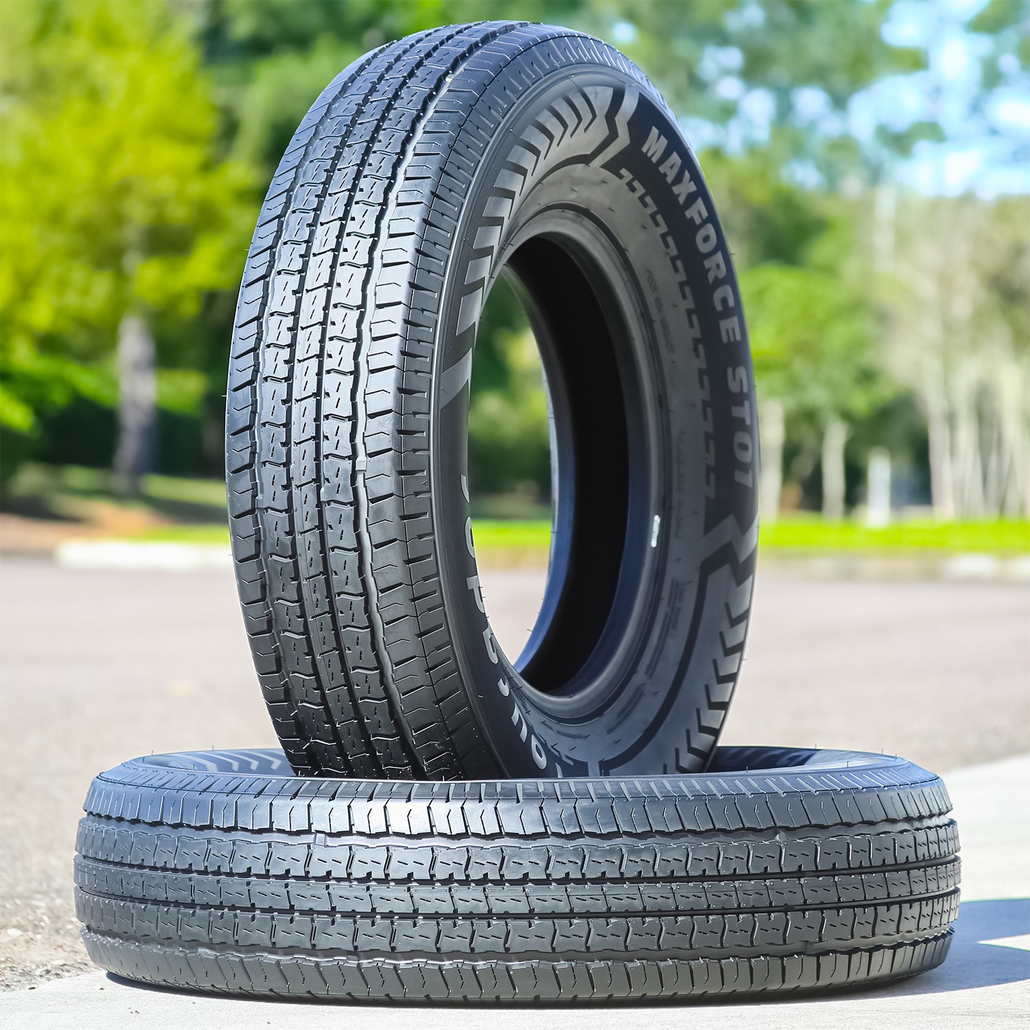 2 Tires Tourador MaxForce ST01 Semi-Steel ST 205/75R14 Load D 8 Ply Trailer