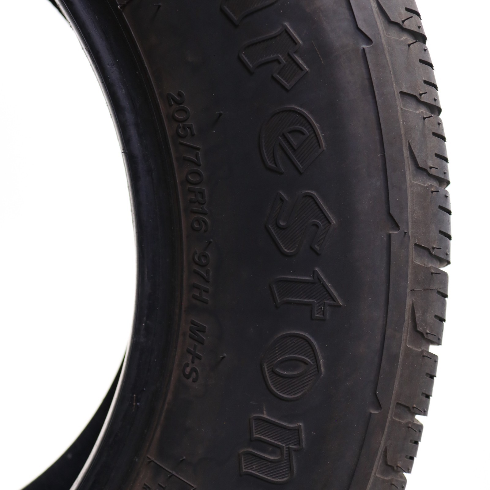 Set of 2 Used 205/70R16 Firestone Destination LE3 – 97H – 8.5/32