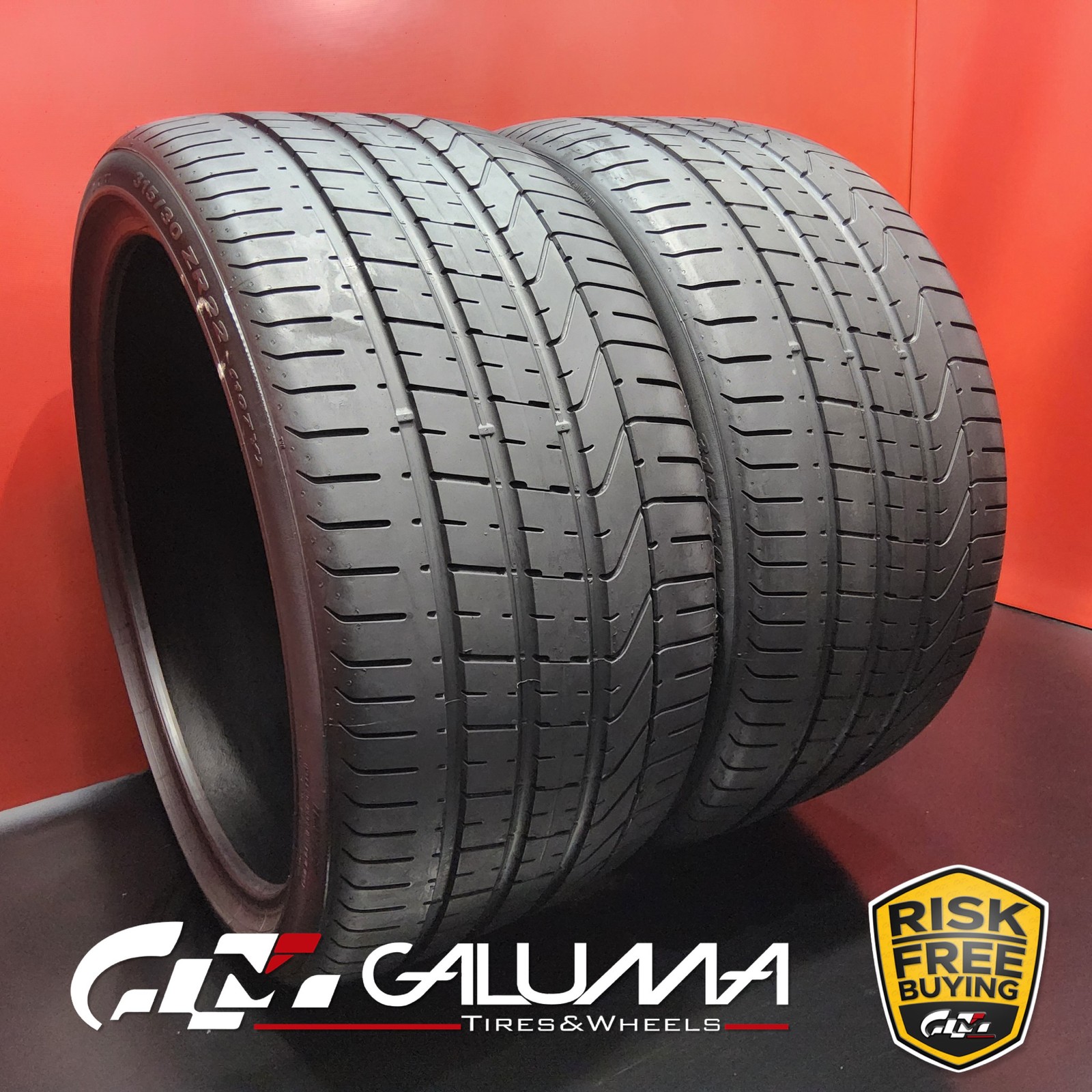 Set of 2 Tires LikeNEW Pirelli P Zero (N0) XL 315/30ZR22 315/30/22 107Y #94861