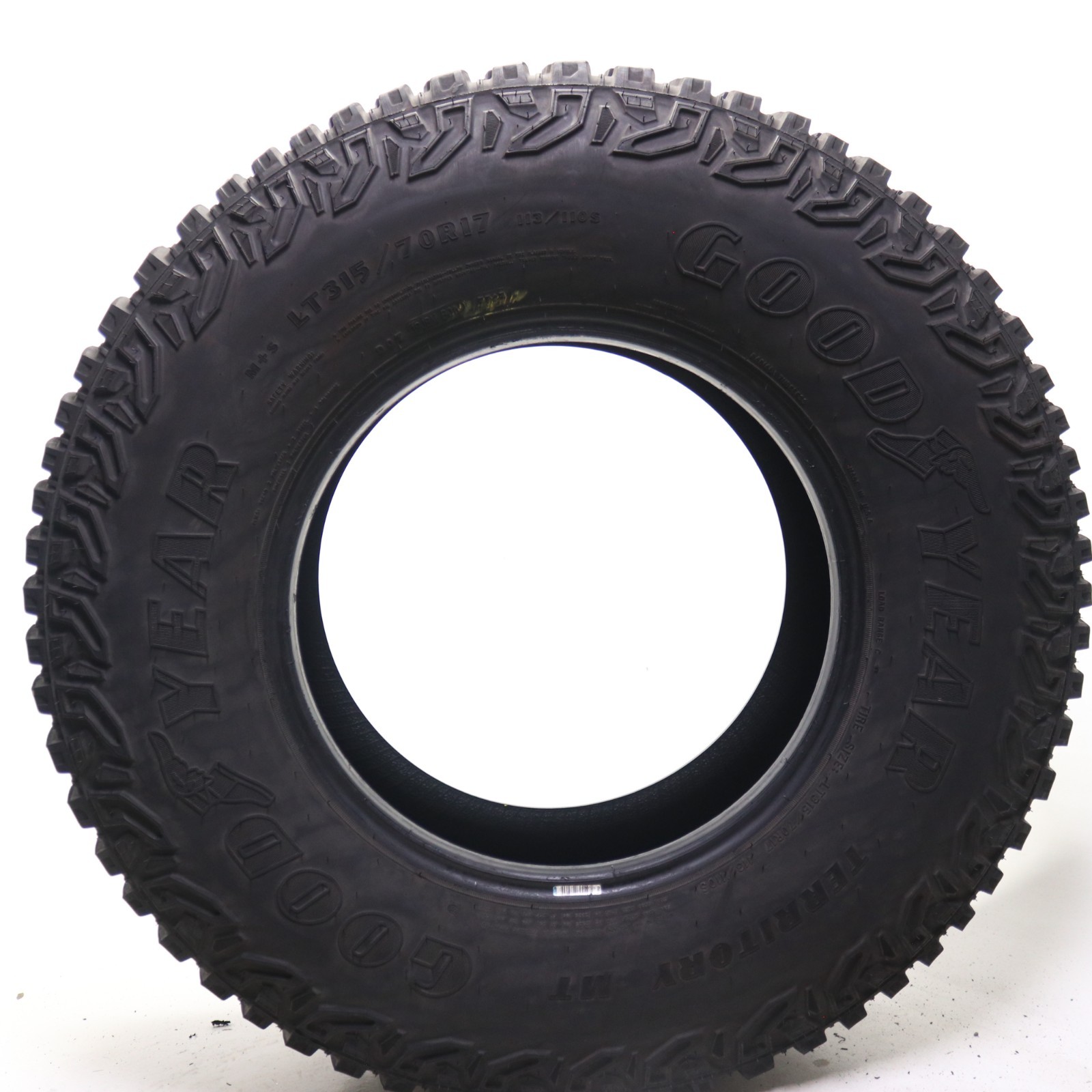 Set of 2 Used LT 315/70R17 Goodyear Wrangler Territory MT – 113/110S 8.5-9.5/32